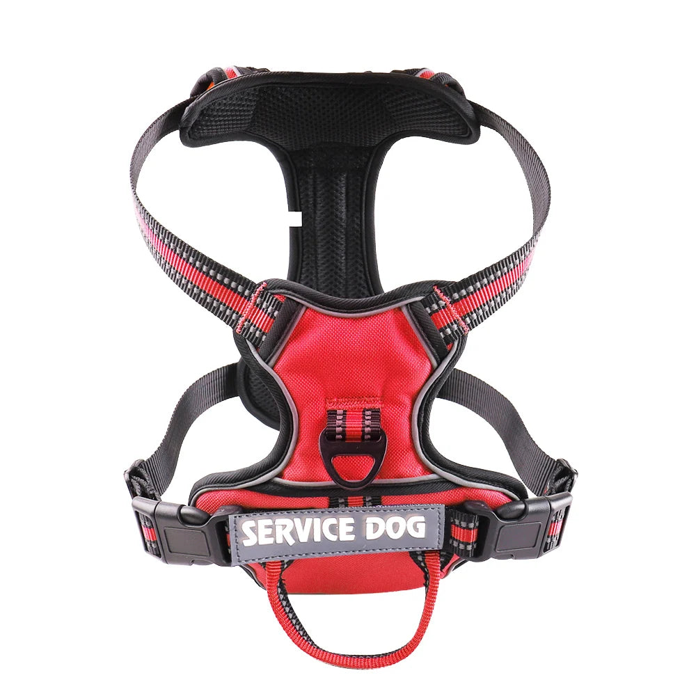 🐕 Personalized Reflective Dog Harness – Comfort & Safety for Dogs of All Sizes!