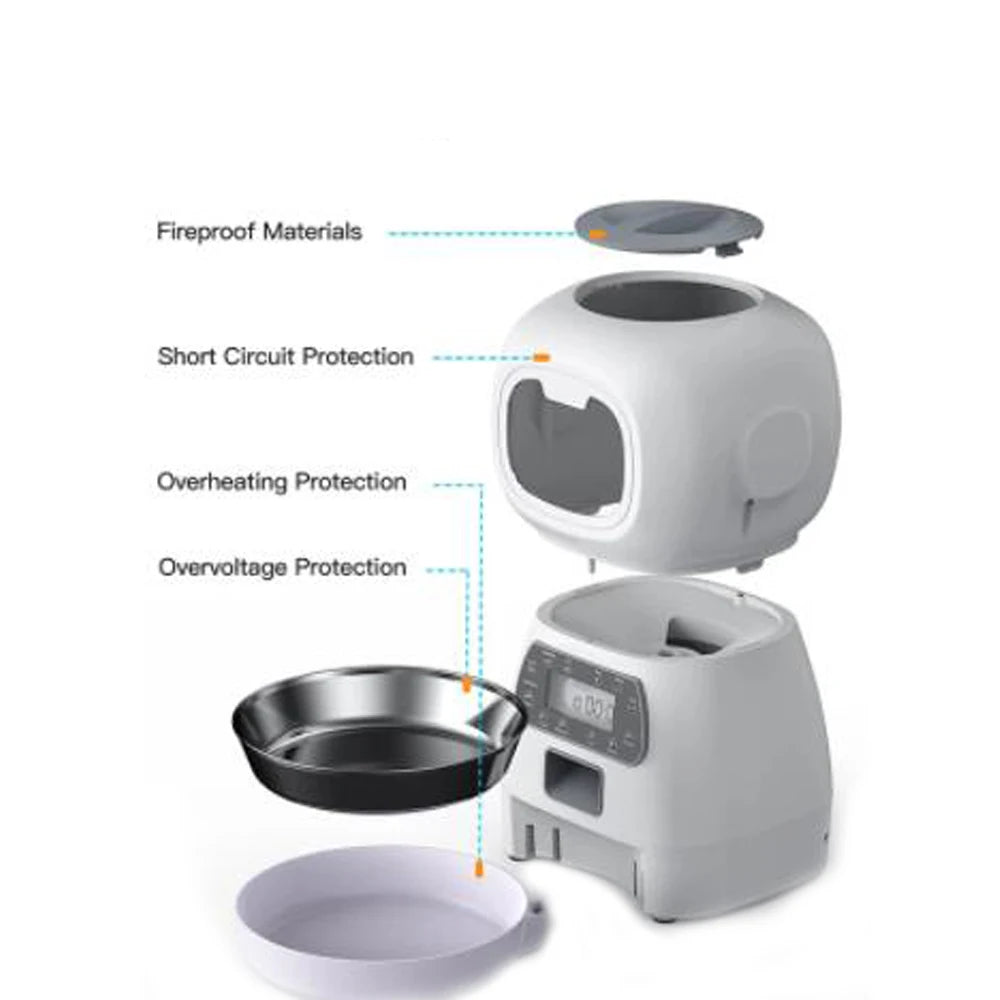 3.5L Automatic Pet Feeder Smart Food Dispenser For Cats Dogs