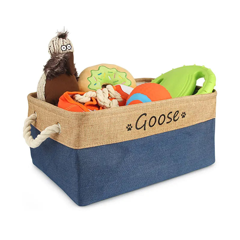 🧺 Personalized Pet Toy Basket – Keep Your Pet’s Toys Organized in Style!