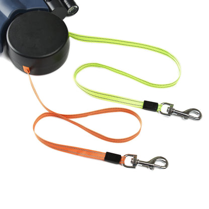 🐕 3m Retractable Dog Leash – Reflective Dual Lead for Small Dogs