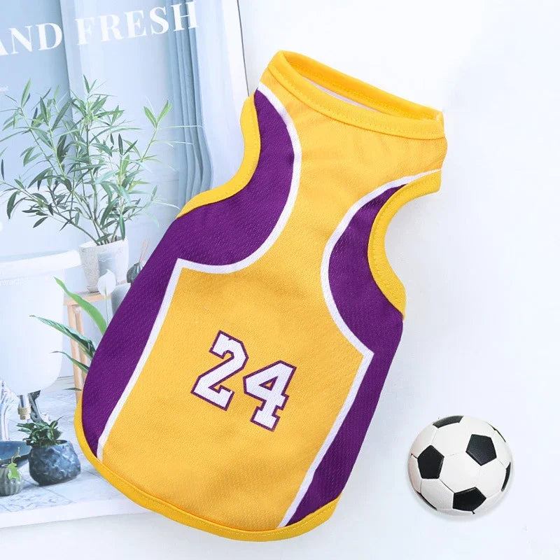 🏀 Sporty Summer Jersey for Dogs & Cats – Cool and Comfy Apparel for Active Pets!