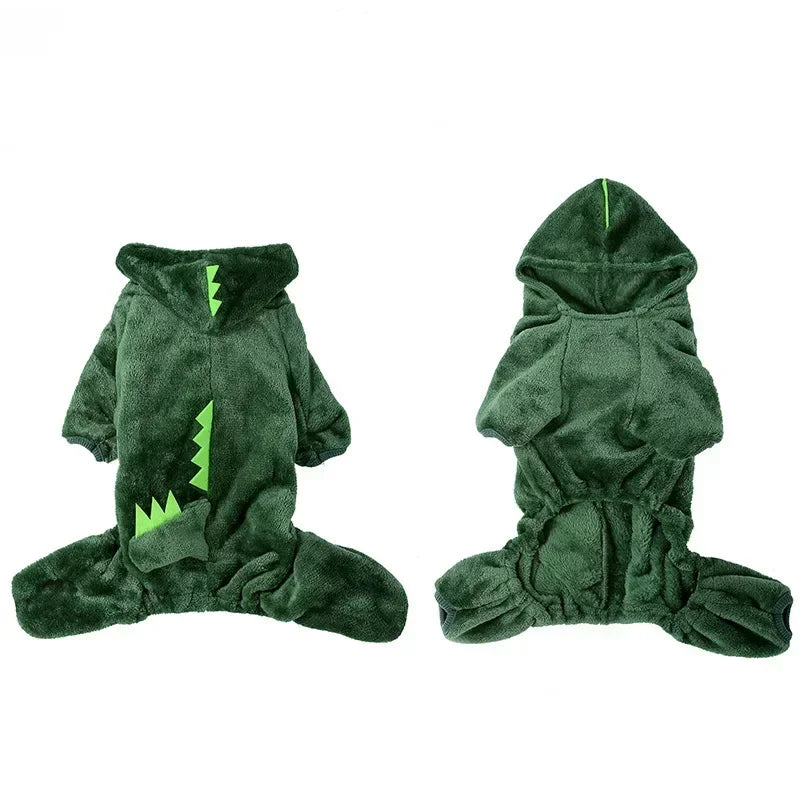 🧸 Soft Warm Fleece Dog Jumpsuit – Cozy Comfort for Your Small Dog!