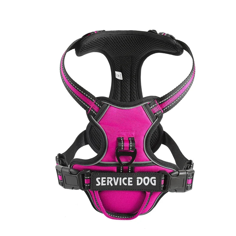 🐕 Personalized Reflective Dog Harness – Comfort & Safety for Dogs of All Sizes!