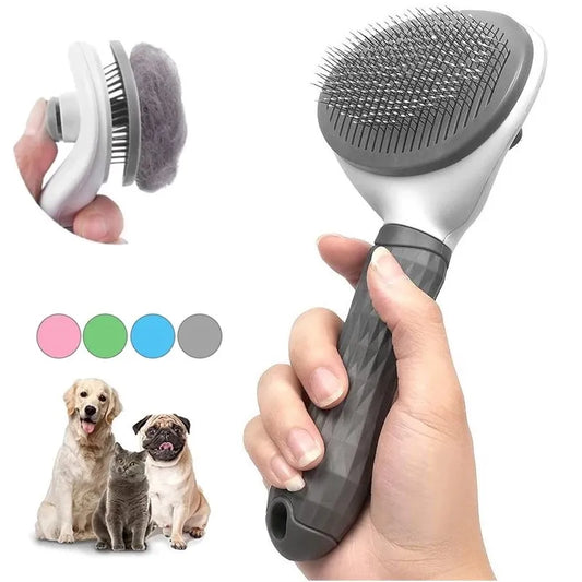 Self-Cleaning Pet Hair Remover Brush - Grooming Made Easy