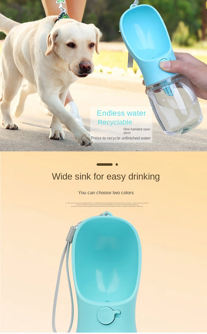 💧 Portable Pet Water Bottle with Food Dispenser – Hydration and Nutrition On the Go!