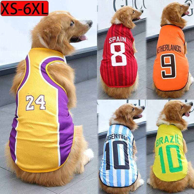 🏀 Sporty Summer Jersey for Dogs & Cats – Cool and Comfy Apparel for Active Pets!