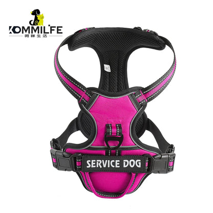 🐕 Personalized Reflective Dog Harness – Comfort & Safety for Dogs of All Sizes!