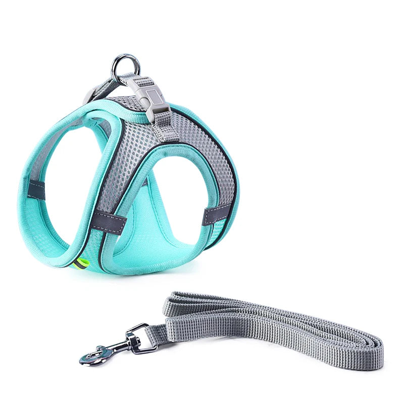 🐾 Cat & Dog Harness Leash Set – Adjustable Comfort for Your Furry Friend!