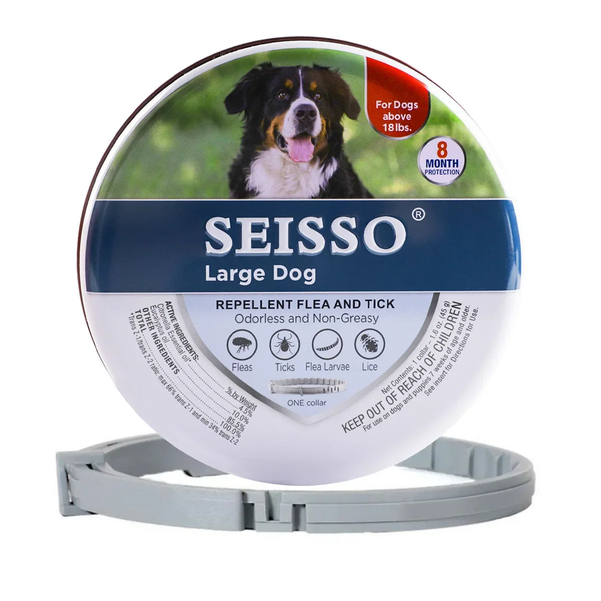 Dog Anti-Flea & Tick Collar - 8-Month Protection for All Sizes