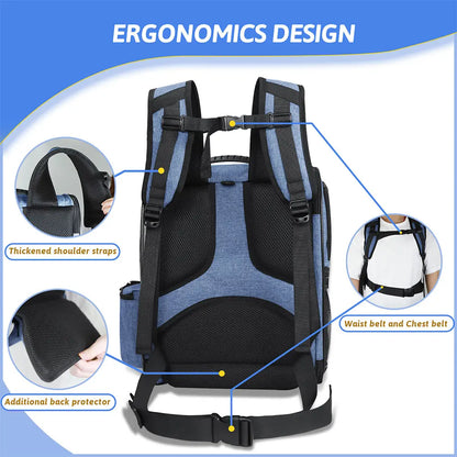 🐾 Expandable Foldable Pet Backpack – Spacious Comfort for Your Pet on the Go!