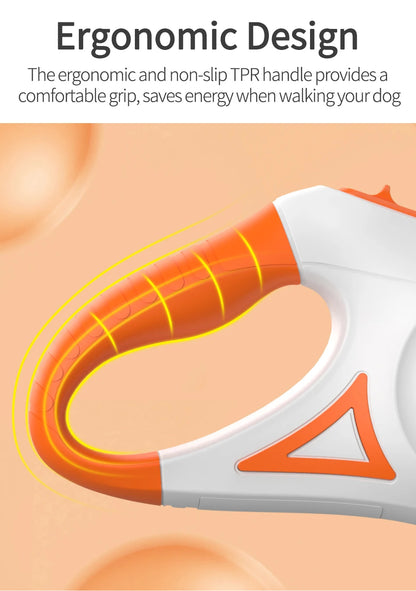 🌟 ROJECO Automatic Retractable Dog Leash with LED Light – Fashionable, Functional, and Safe!