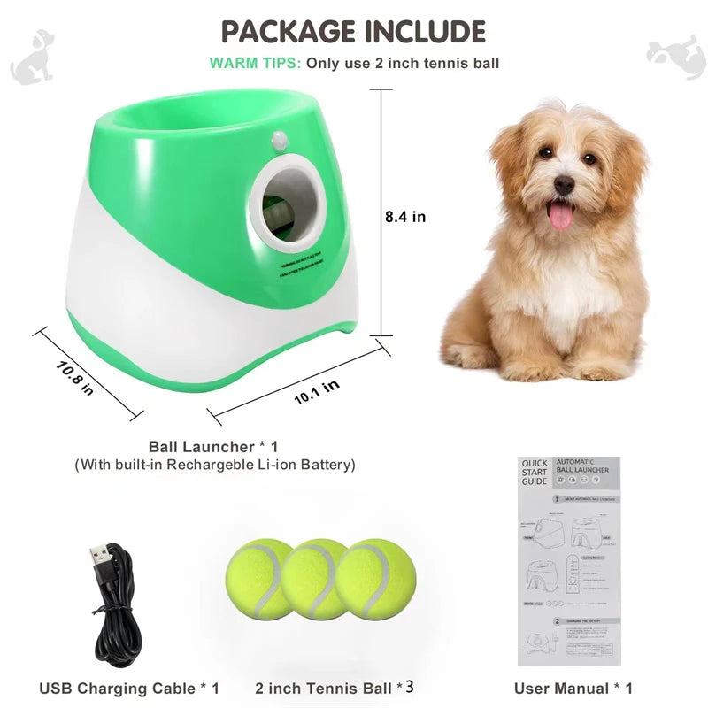 🎾 Automatic Dog Tennis Ball Launcher – Endless Fun for Your Energetic Puppy!