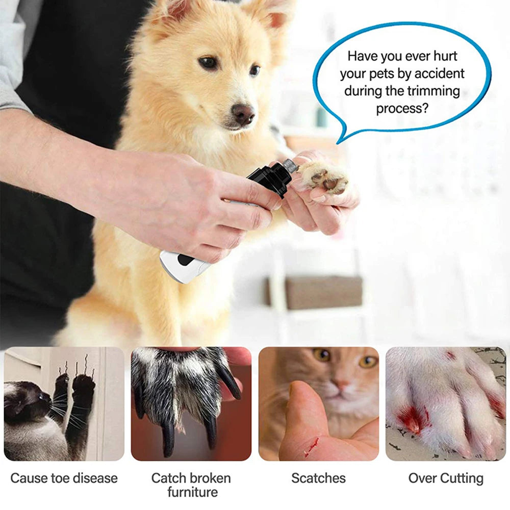 Novo cortador de unhas elétrico para cães