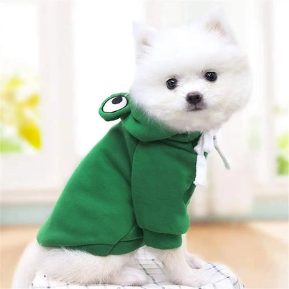 🐸 Cute Frog Hoodie Dog Coat – Adorable Cosplay for Your Pet!