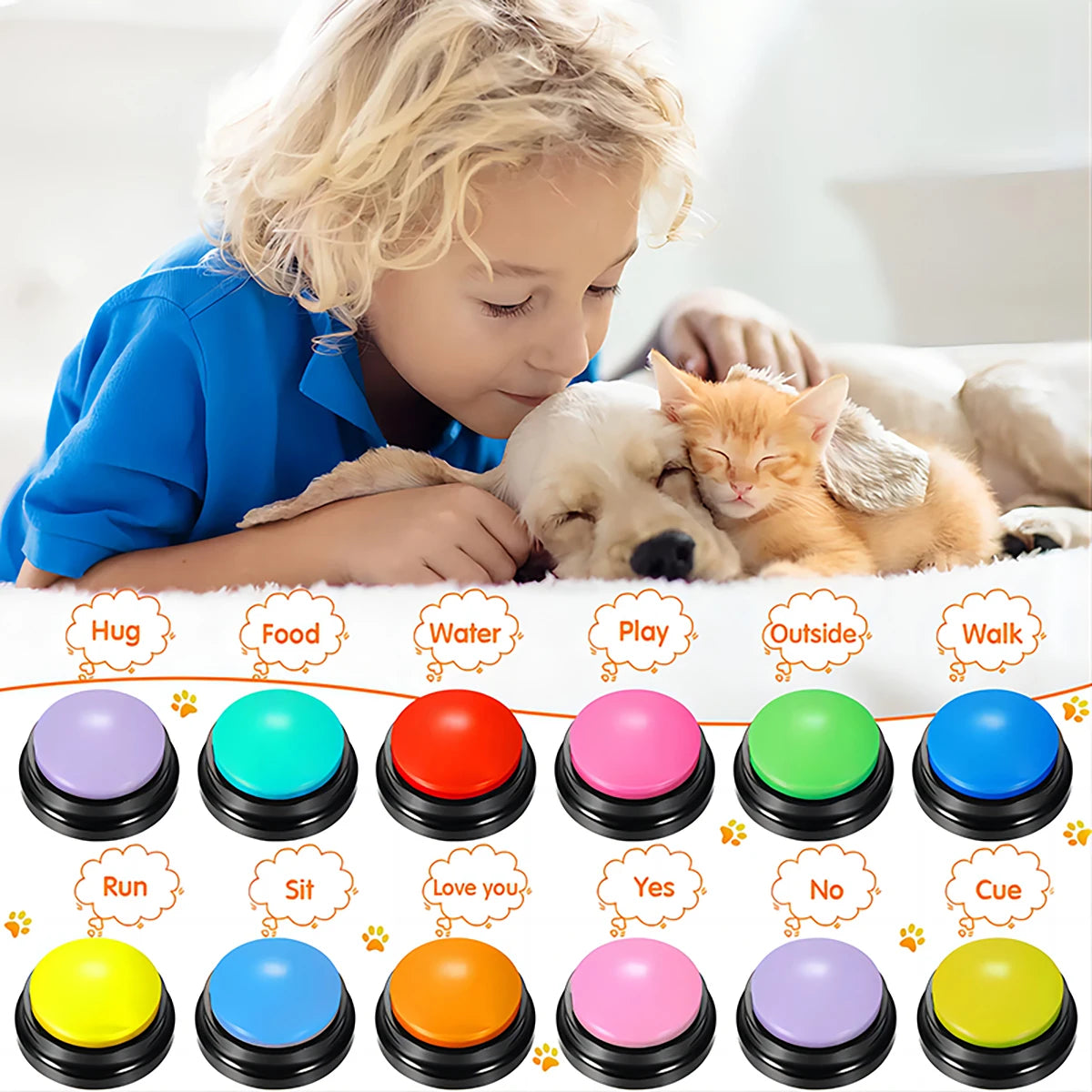 🗣️ Recordable Talking Pet Toy – Give Your Dog a Voice!