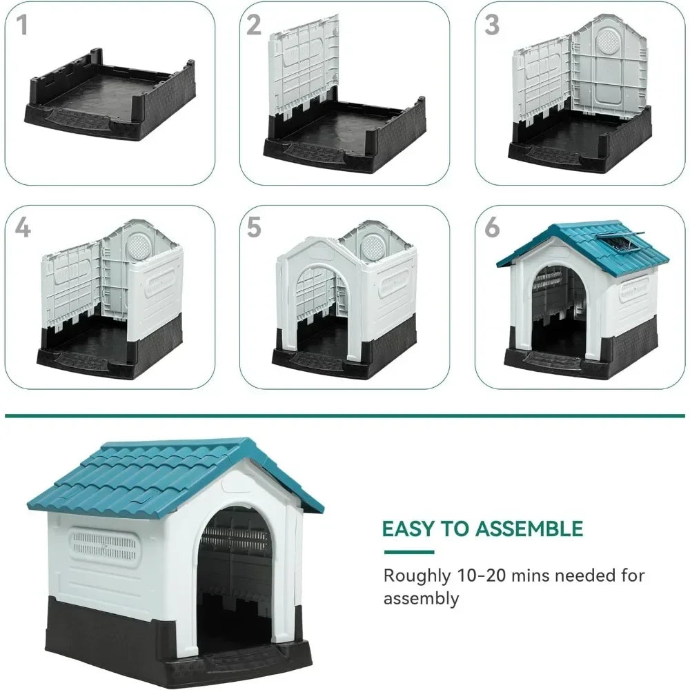 🏠 Folding Outdoor Dog House – Comfort & Protection for Your Furry Friend!