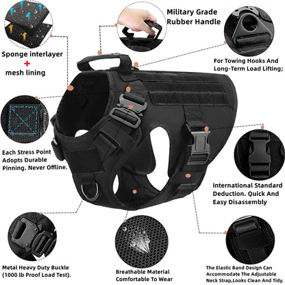 K9 Tactical Military Vest – Elite Gear for Your Dog’s Training & Adventures!