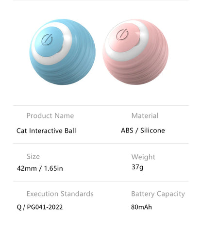 🎾 Cat Interactive Smart Rolling Ball – The Ultimate Indoor Playmate! Unleash Endless Fun for Your Feline Friend! 🐾