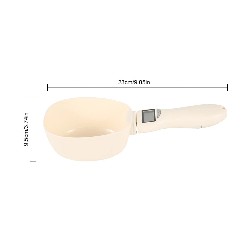 🍽️ Pet Food Measuring Scoop with Digital Scale – Precision Feeding Made Easy!