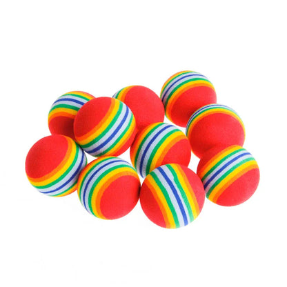 EVA Rainbow Cat Toys Ball Interactive Cat and Dog.