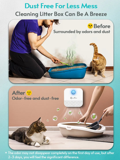 DownyPaws 4000mAh Smart Cat and dog Odor Purifier.