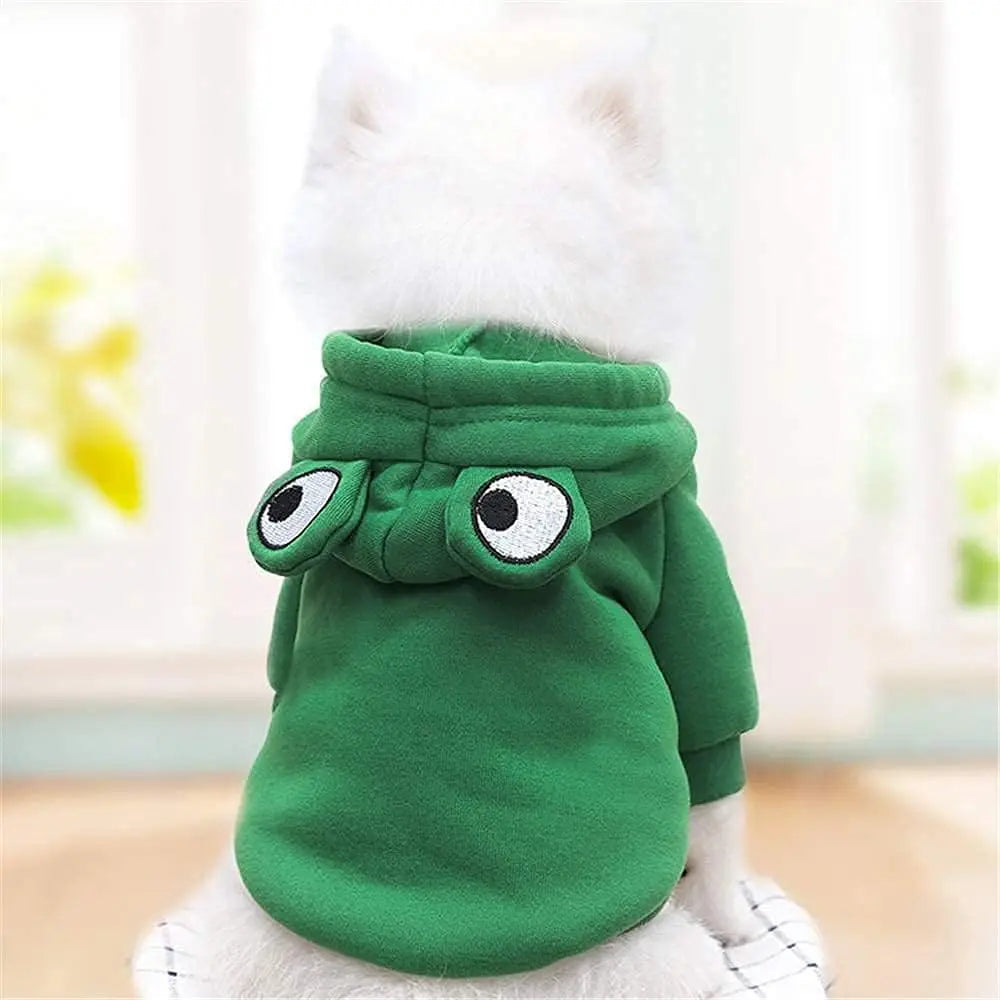 🐸 Cute Frog Hoodie Dog Coat – Adorable Cosplay for Your Pet!