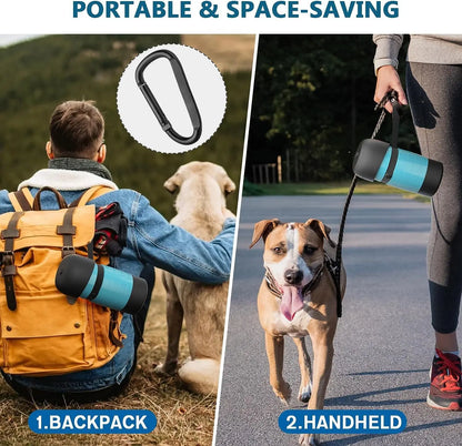 🚶‍♂️ Upgraded Dog Water Bottle – Portable 2-in-1 Water & Food Travel Cup for Pets! 🚶‍♂️