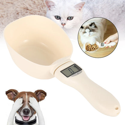 🍽️ Pet Food Measuring Scoop with Digital Scale – Precision Feeding Made Easy!