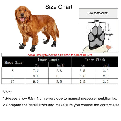 🐾 Waterproof Dog Shoes for Large Dogs – Ultimate Protection for Outdoor Adventures!