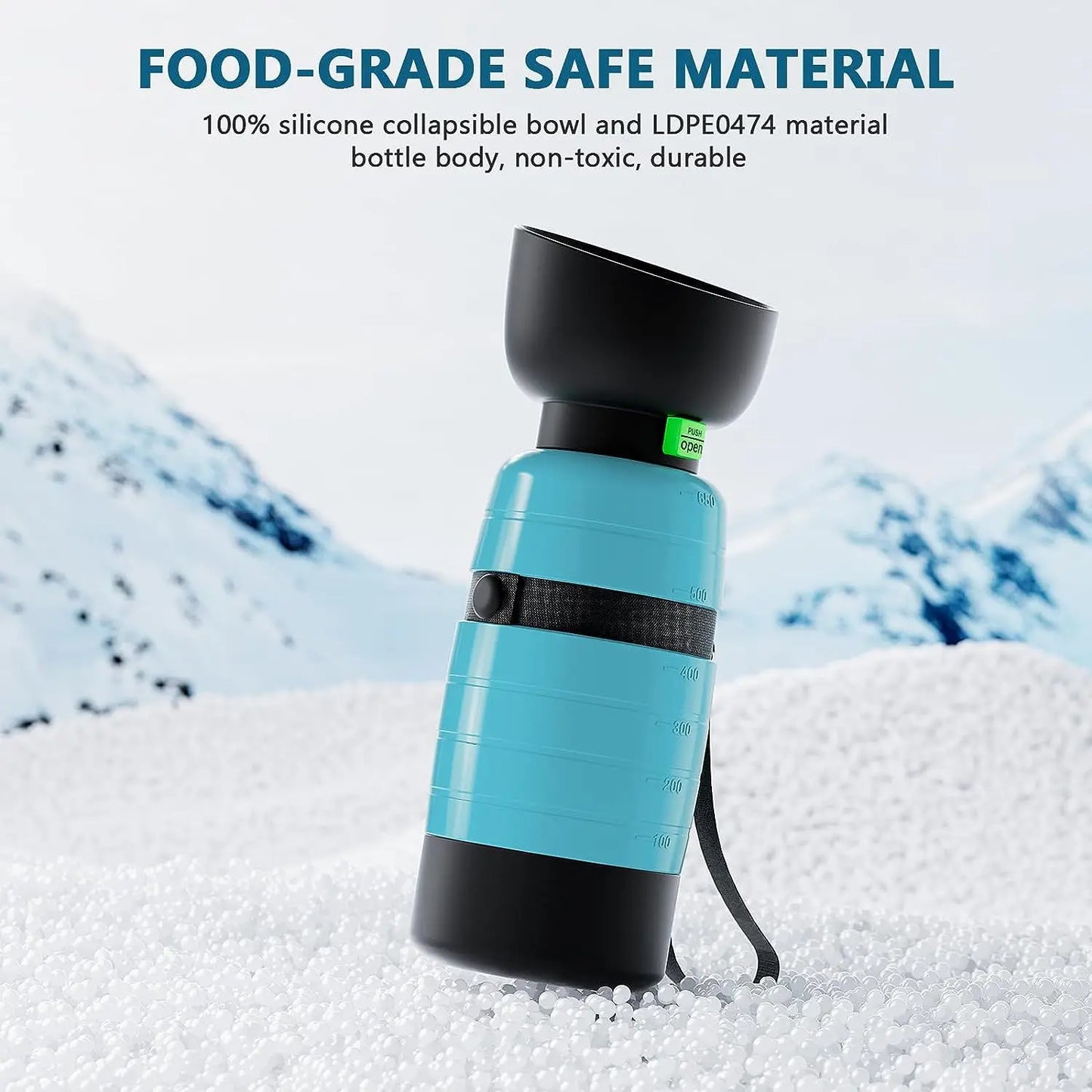 🚶‍♂️ Upgraded Dog Water Bottle – Portable 2-in-1 Water & Food Travel Cup for Pets! 🚶‍♂️