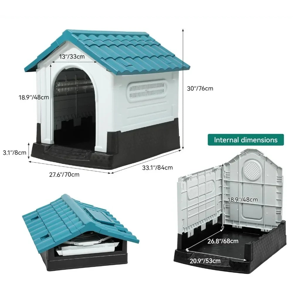 🏠 Folding Outdoor Dog House – Comfort & Protection for Your Furry Friend!